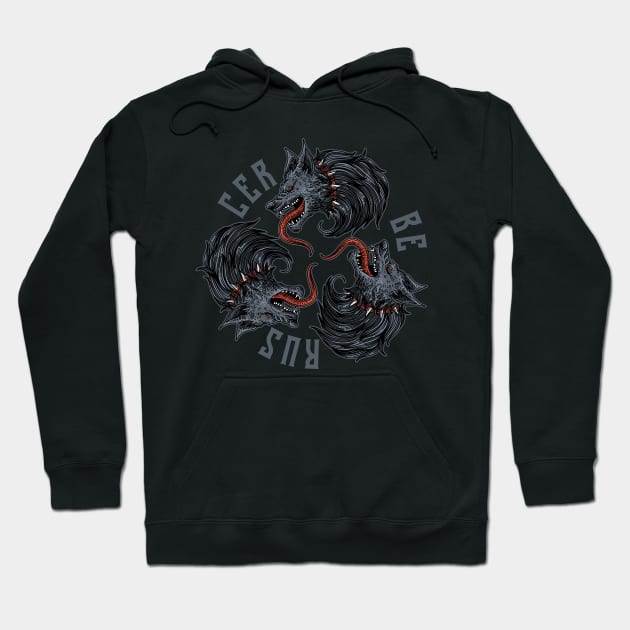 Cerberus Illustration Logo Hoodie by Tonymidi Artworks Studio